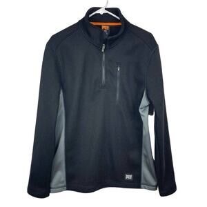 TIMBERLAND Pro Studwall Quarter-Zip Textured Fleece in Black